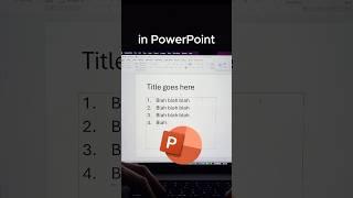 Transform bullet points in PowerPoint  #powerpoint #presentation #student