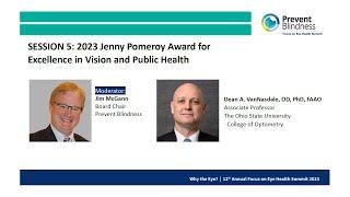 The 2023 Prevent Blindness Jenny Pomeroy Award for Excellence in Vision and Public Health