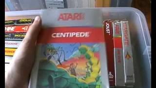 My boxed Atari 2600 and 7800 games.