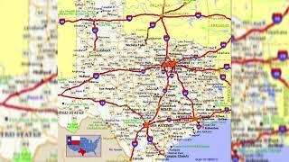 road map of texas