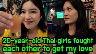 Two 20-year-old Stunning Thai girls tried to follow me to my hotel