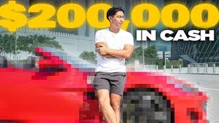 kind of rich chinese kid buys his first ferrari in cash