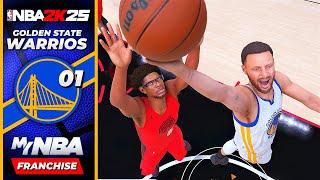 NBA 2K25 - Warriors vs Blazers | Road to the Title - Franchise Mode #1 - Gameplay PS5 4K