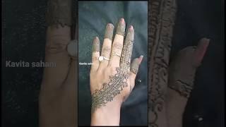 New stylish and beautiful mehndi design #arabic #mehndi #kavita sahani craft creation #shorts video