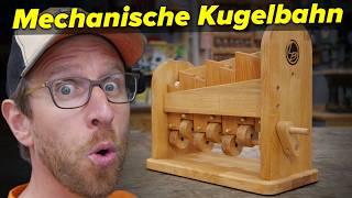 Macht MÄCHTIG Eindruck: Mechanische Murmelbahn für Kinder selber bauen!