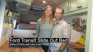 Slide Out Ford Transit Van Bed - Stokeloafvan