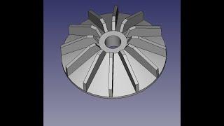 FreeCad Крыльчатка