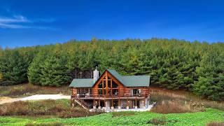 Tour a 3200 Sq Ft Hunting Cabin in Buffalo County Wisconsin!