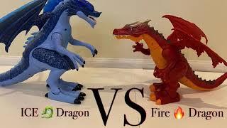 A Battle with Ice Dragon VS Fire Dragon - Who is going to win?