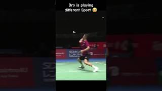 Bro is playing Handminton  #badminton #funnybadminton #shortsfeed #badmintonhighlights