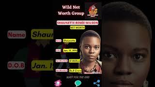  Shaunette Renée Wilson Net Worth  #shorts  #wildnetworthgroup  4 July 2023 