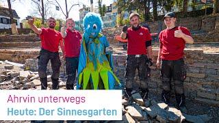Ahrvin besucht den Sinnesgarten im Kurpark Bad Neuenahr-Ahrweiler