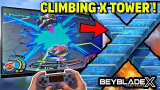 I played this BEYBLADE game to climb the X TOWER ! pocket toon