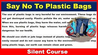 Essay on Say No To Plastic Bags | Say No To Plastic Bags Essay | Say No To Plastic Bag Essay writing