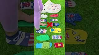 Which slippers and socks should she choose ?  #love #slippers #viralvideoshorts