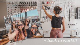 LA Fashion District + First Production Day! | STUDIO VLOG 46