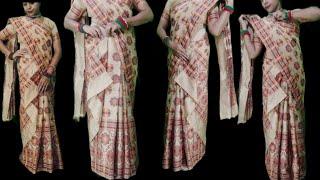 How to wear mekhela sadar for a perfect look | Draping tutorial | mekhela sador draping