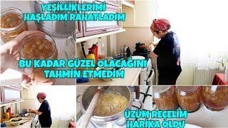 YİNE MUTFAKTAN ÇIKMIYORUM️KIŞ HAZIRLIĞI DEVAMÜZÜM REÇELİM DENEMEYE DEĞERPAZIMI LAHANAMI HAŞLADIM