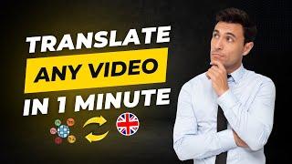 BEST AI TRANSLATOR VIDEO 2024 TRANSLATE VIDEO LANGUAGE IN YOUTUBE 2024