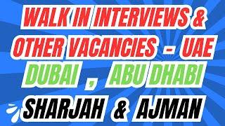 7th Nov 2024 UAE JOBS TODAY | JOBS IN ABU DHABI | DUBAI JOB VACANCY 2024 | GULF JOBS TODAY | PRAVASI