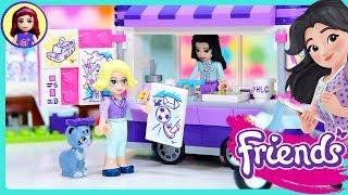 Lego Friends Emma's Art Stand Build Review Silly Play