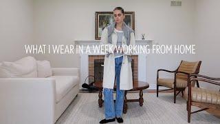 what i typically wear in a week working from home | fall work from home outfit inspo