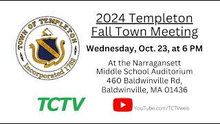 TCTV News for the Week of Oct 14, 2024: Ready for Fall Town Meeting?