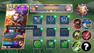 WTF!! | Try this New Lancelot Best Build & Emblem For Auto Win 2023!! | Global 1 Lancelot Tutorial