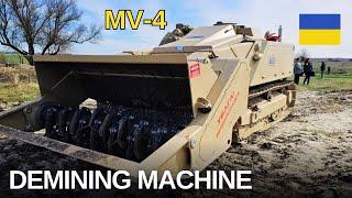 MV-4 demining machine was tested in Ukraine