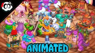 Celestial Starscape - All Monster Sounds + Animations [My Singing Monsters]