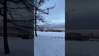 Good morning winter Saint-Petersburg