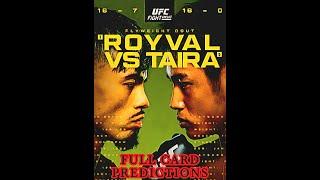 UFC FIGHT NIGHT 244: ROYVAL vs. TAIRA (Full Card) - Predictions & Betting