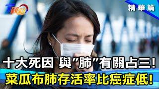 台灣十大死因"肺"占3個! 存活率比癌症還低! 肺纖維化成沉默殺手!特發性肺纖維化難診斷! 肺功能衰退速度更甚常人六、七倍!長期醫療費成重擔! T觀點 20241005 (1/3)