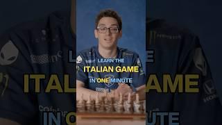 Learn the Italian Game opening in 1 min #chess #shorts #fabianocaruana
