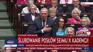 Ślubowanie posłów X kadencji