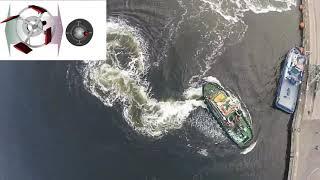 Maneuverability of Voith Water Tractor Performed by Bugsier 16