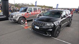 Mercedes-Benz G63 AMG vs Jeep Trackhawk Manhart GC800