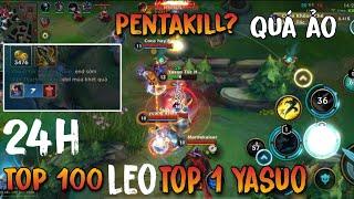 TỐC CHIẾN: TOP 100 YASUO LEO TOP 1 YASUO CHỈ TRONG 24H? TRẬN ĐẤU CĂNG THẲNG 4 VS 5 CÂN HẾT TEAM BẠN