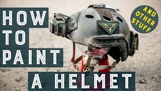 How to Paint a Helmet and other Stuff | Airsoft Paintjob Tutorial