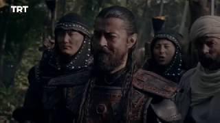 Noyan hammered nail in Ertugrul hand by Tangut   ErtugrulS02E05