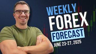 Weekly Forex Forecast For DXY, EURUSD, GBPUSD, USDJPY, and XAUUSD (June 23-27, 2025)