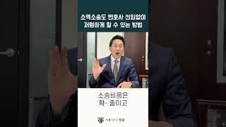 변호사 비용이 부담돼서 소송을 못하고 있는 분들 보세요#나홀로소송#소액소송
