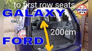 FORD Galaxy boot dimensions in cm, 2015 - 2020 #CarGuruDIY