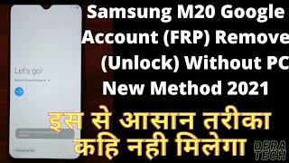 Samsung M20 Google Account (FRP) Remove Without PC New Method 2021 