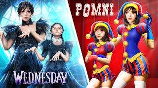 The Amazing Digital Circus! From Wednesday to Digital Circus Pomni Makeover!