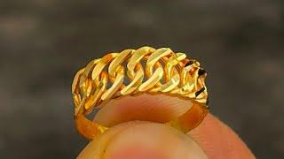 How  Gold Chain Ring is Made | jewelry Ring