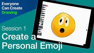 Classroom Experience: Creating a Personalised Emoji by Drawing with Everyone Can Create on iPad