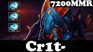 Dota 2 - Cr1t- 7200 MMR Plays Weaver - Ranked Match Gameplay