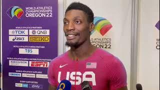 "They had to go to sleep thinking about 9.7" | Fred Kerley on how he became world 100m champion