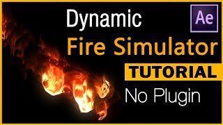 How to generate dynamic fire - After Effects Tutorial (No plugin)